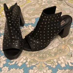 Steve Madden silver studded heels